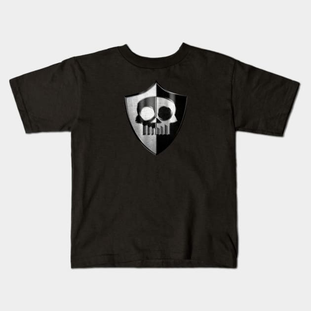 MediEvil Shield Kids T-Shirt by huckblade